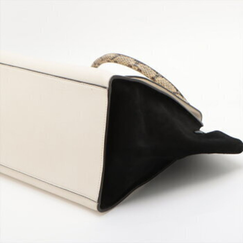 Celine Trapeze Python Leather Shoulder Bag Tote H… - image 3